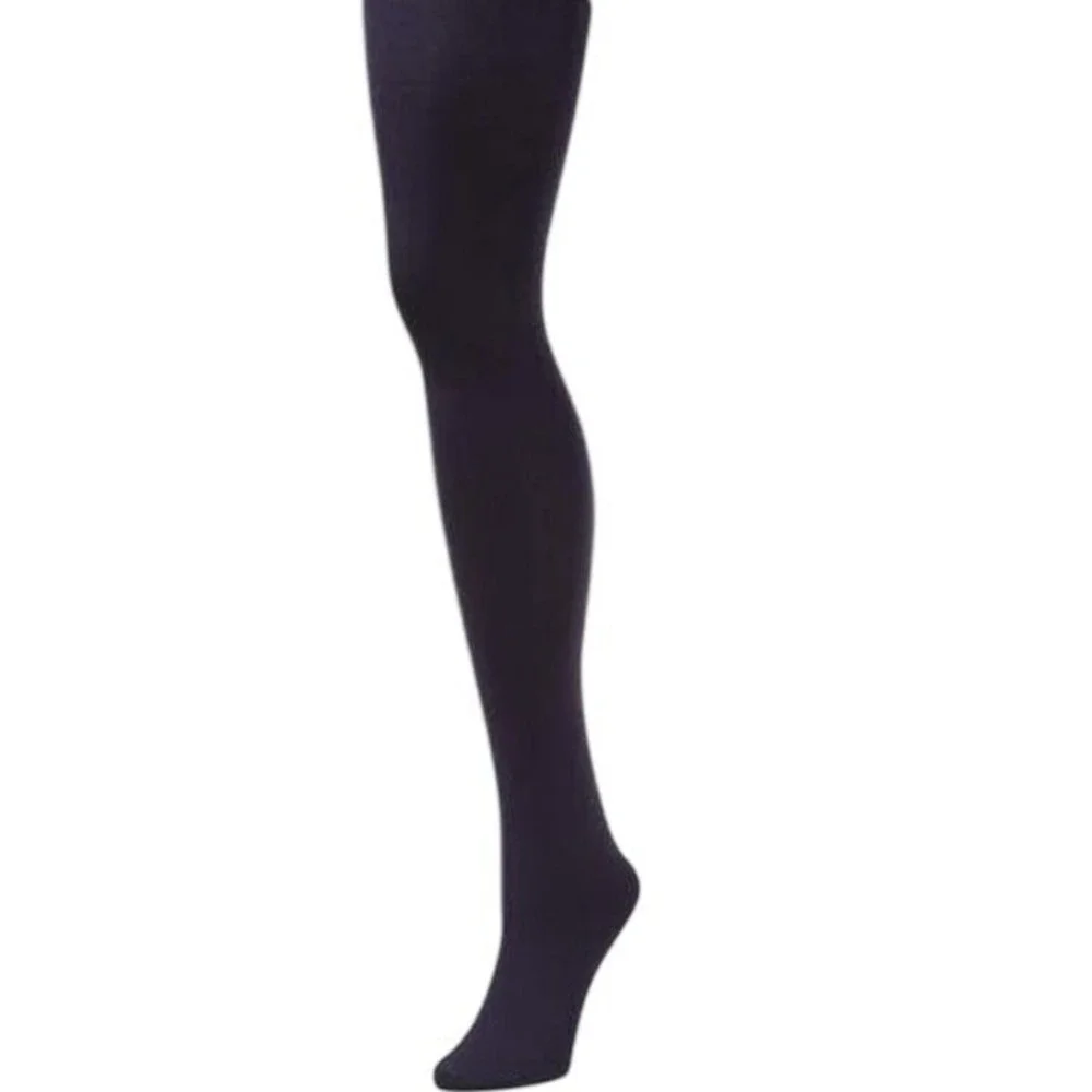 Purple Sueded Cotton Opaque Tights Ladies Sz SMALL Plum B.ella Erika Italian NWT